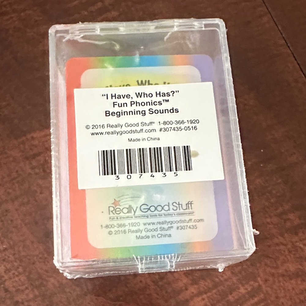Really Good Stuff I Have... Who Has...? Small Group Beginning Sounds (NIB)